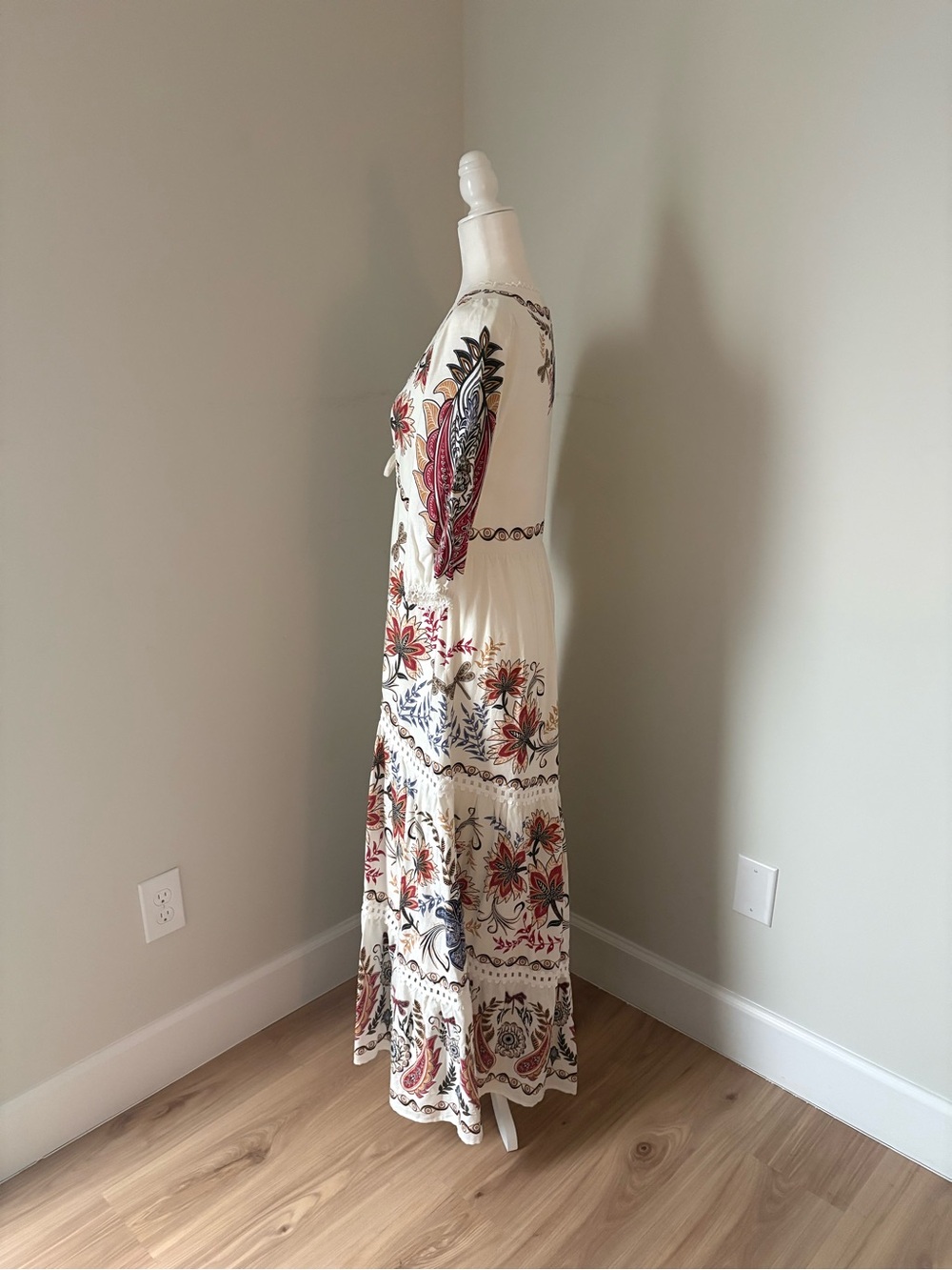FARM RIO Boho Glam Floral Maxi Dress - Picture 3 of 5